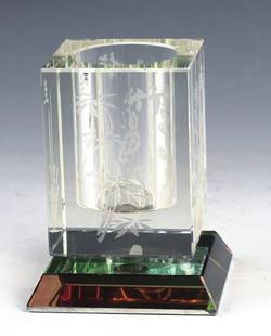 水晶笔筒图片,水晶笔筒高清图片 华美水晶工艺品厂,